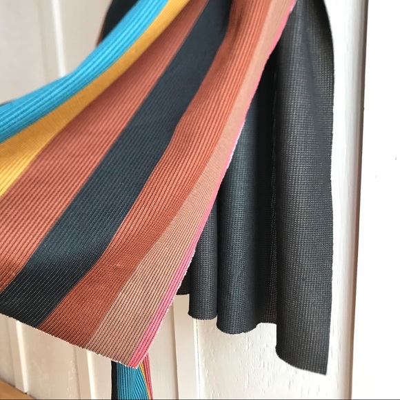 Zara Striped Multicolor Midi Dress - Picture 6 of 10